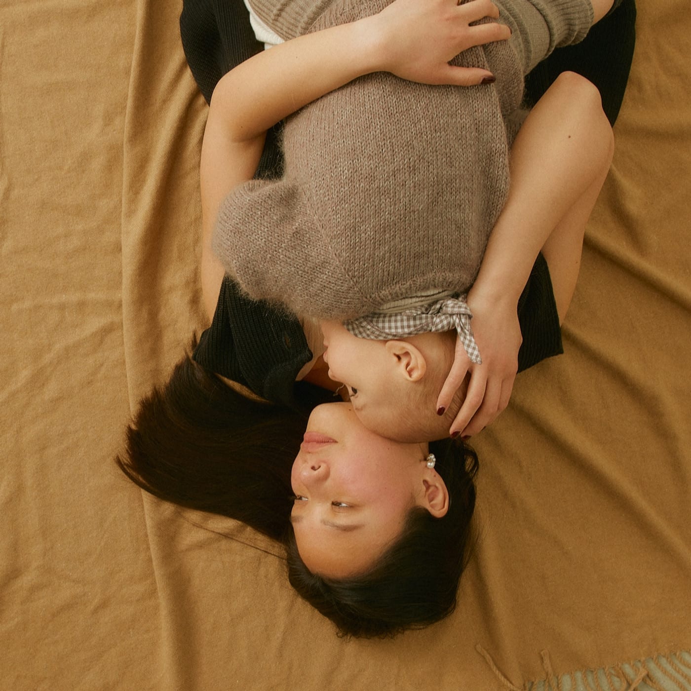 A mom co-regulating with her child after she learn that self regulation is a myth.